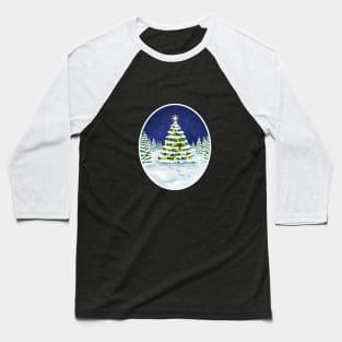 Peace on Earth Tree Baseball T-Shirt